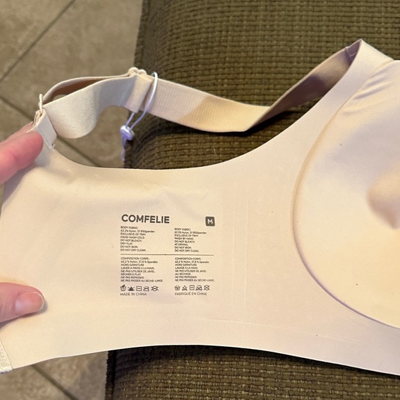 Women's Cream Wireless Bra - Picture 4 of 10